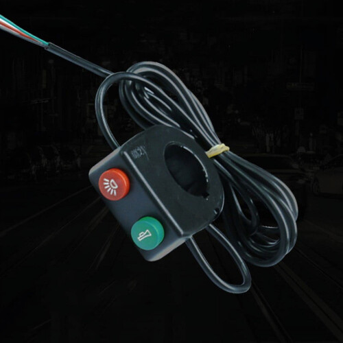 E-Bike Horn Button Switch with Headlight 2-in-1 or 3-in-1 2