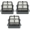 Scrubber Accessories Replacement HEPA Filter Filter elements for  FLOOR ONE//IFLOOR 3/FW25M-01, 3PCS 1