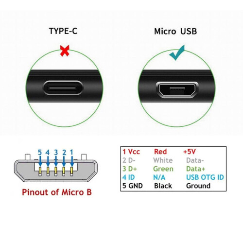 Cabo de dados e carregamento CY1.0M com ângulo de 90 graus para a esquerda, micro USB 5 pinos para USB 2.0, para celular e tablet. 2