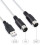 Cabo adaptador USB de 180 x 2 cm para interface de áudio e conexão de teclado. 5