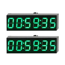2pc 0.36 Inch 6-Bit Clock LED Digital Electronic Clock W Second Display Module Power Off Memory Brightness Adjustment -A