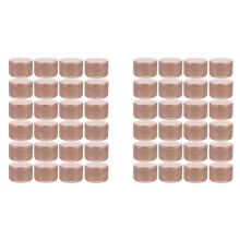 48 Pcs Candle Jar Decorative Labels Empty Storage Tins Candle Tin Can Candlestick Holders Round Tin Containers, C