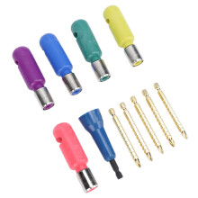 6 Pcs Wire Stripper & Twister Set, ABS, 1/4" Adapter, 1.5-10mm²
