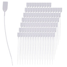 200 Plastic Tamper Seals, Numbered Zip Ties Tags,Disposable Self Locking Signage for Fire Extinguisher,Shipping,250mm A