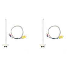 2X Sonde Thermocouple Robuste de Type K pour Mesure de Haute Température, Câble de 3,3 Pieds, Plage de -58 à 2 372 F (-50 à 1 300 C)