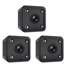 3X 4K 1080P HD -Überwachungskamera Innen, WiFi-Kamera, Live-Übertragung, Handy-App, Kamera Innen mit Akku A