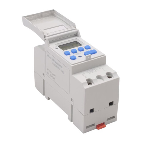 TOMZN Din Rail 2 Wire Weekly 7 Days Programmable Digital   Relay Timer Control  Relay AC 220V 30A