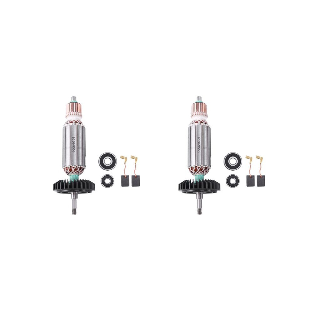2X Replacement Ac220v-240V Armature Rotor For Angle Grinder 9556 9557 9558 9556Nb 9556Hn 9557Nb 9557Hn 9558Nb 6032086002627