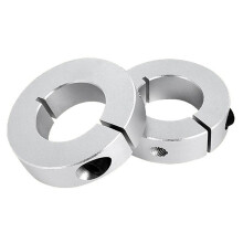 12 Pack Split Shaft Collar Bore 20Mm, Aluminum One Piece Shaft Collar Clamp Style, 40Mm OD, 12Mm Thickness
