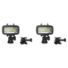 2st 40M Vattentät Undervattensdykningsfyllningsljus LED-Videoljus för Hero 10 9 8 Actionkamera / SLR Spegellös Kamera