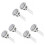 6PCS Toilet Flush Button Replaces 38mm Double-Button  Round Button Toilet Flush Button 1
