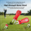 (red) Lawn Fork - Metal Head, Spring Design, Plastic Handle 4