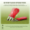 (red) Lawn Fork - Metal Head, Spring Design, Plastic Handle 5