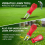 (red) Lawn Fork - Metal Head, Spring Design, Plastic Handle 8