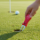 (red) Lawn Fork - Metal Head, Spring Design, Plastic Handle 9