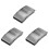 3X Klockas Spänne Vik Säkerhetsfräst Spänne Byte Av Rostfritt Stål Klockbandsspänne, 20 mm 1