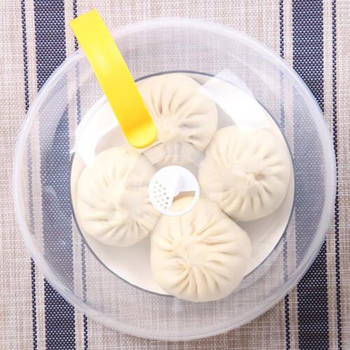 (Yellow) Microwave Cover with Handle, Kitchen Essential 1