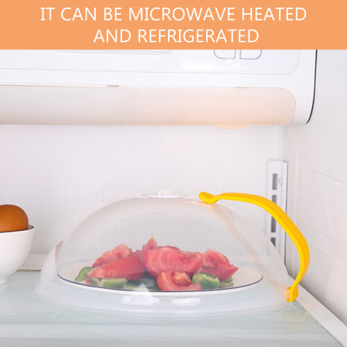 (Yellow) Microwave Cover with Handle, Kitchen Essential 2