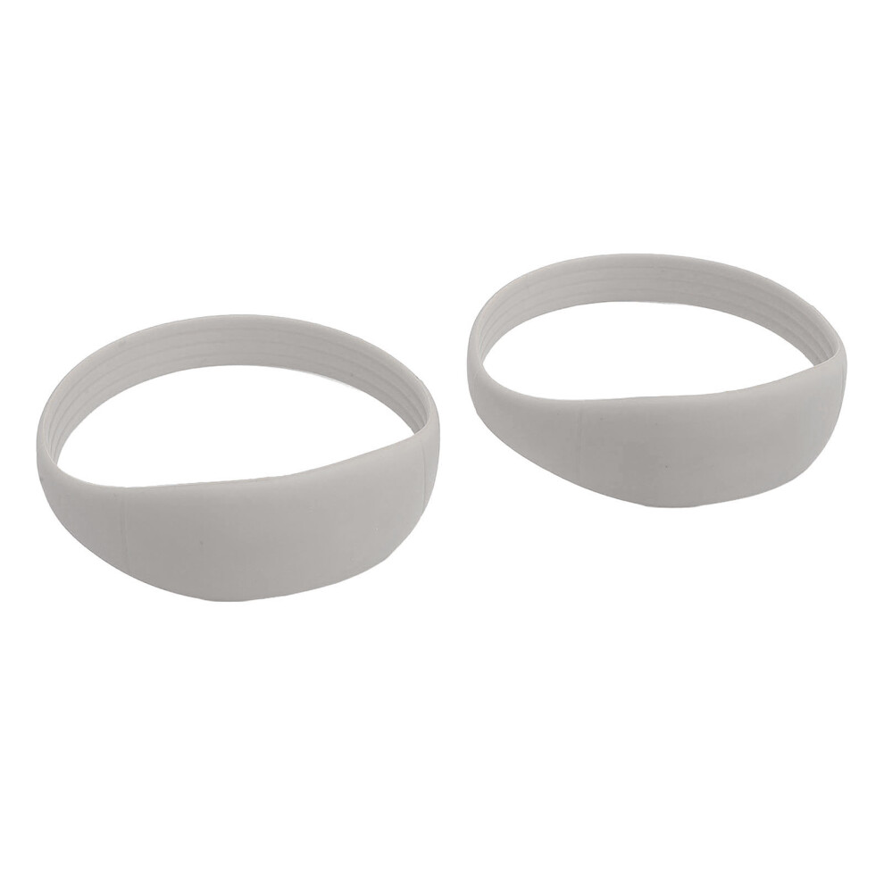 2PCS Unisex Silicone Patella Knee Support Strap - Grey, Average Size