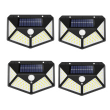 4 Packung Solar Led Light Outdoor Solar Light PIR Bewegungssensor Wandleuchte Wasserdicht Solarbetriebenes Sonnenlicht für Den Garten