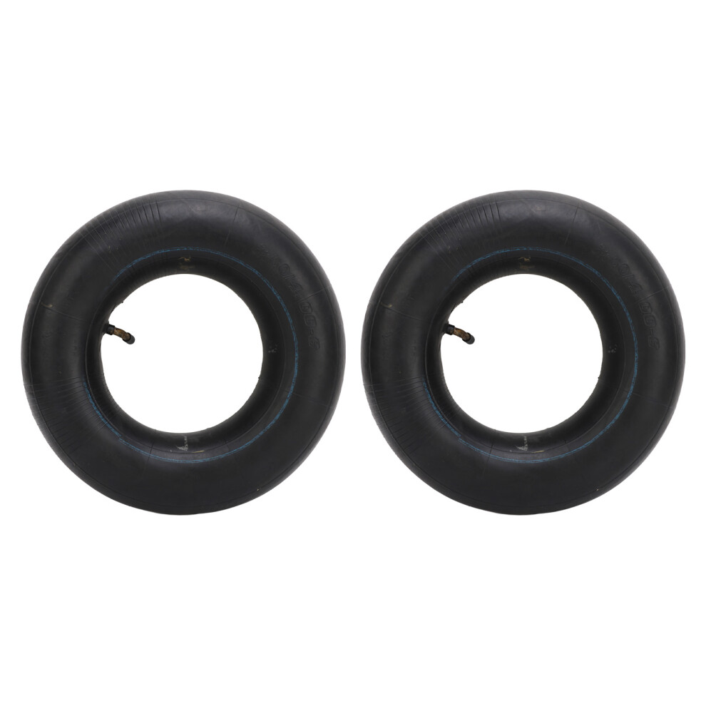 2Pcs 3.50/4.00-6 Rubber Inner Tubes With Tr87 Bent Valve For Lawn, Atv, Wheelbarrows 8711391053484