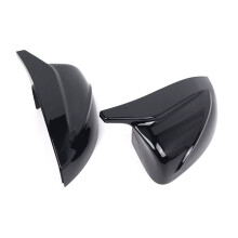 Black Replacement Mirror Covers for A3 S3 RS3 2014-2020 Rearview Mirror Housing
