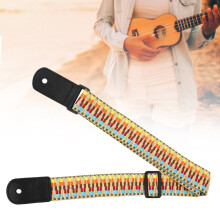 Exotischer Regenbogen verstellbarer Ukulele-Schultergurt – 4-Saiten Hawaii-Gitarren-Zubehör