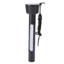 Pool Water Thermometer Floating Round for Outdoor Spas Hot Tubs Ponds Black