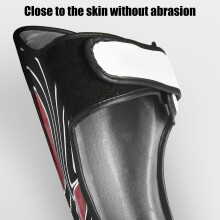 BN FIGHT Boxing Shin Guards with Ankle Fit Red