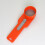 (Orange, Wide handle) Coffee Protein Powder Spoon - Durable Plastic Funnel Design 1