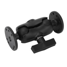 Heavy Duty Aluminum Double Ball Mount with 1.5 Inch C Size Adapters
