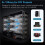 2pcs 3x120mm Computer Fan with AC 100V-240V Speed Controller for Cabinet Cooling Server Workstation Cooling US Plug 5