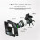 2pcs 3x120mm Computer Fan with AC 100V-240V Speed Controller for Cabinet Cooling Server Workstation Cooling US Plug 6