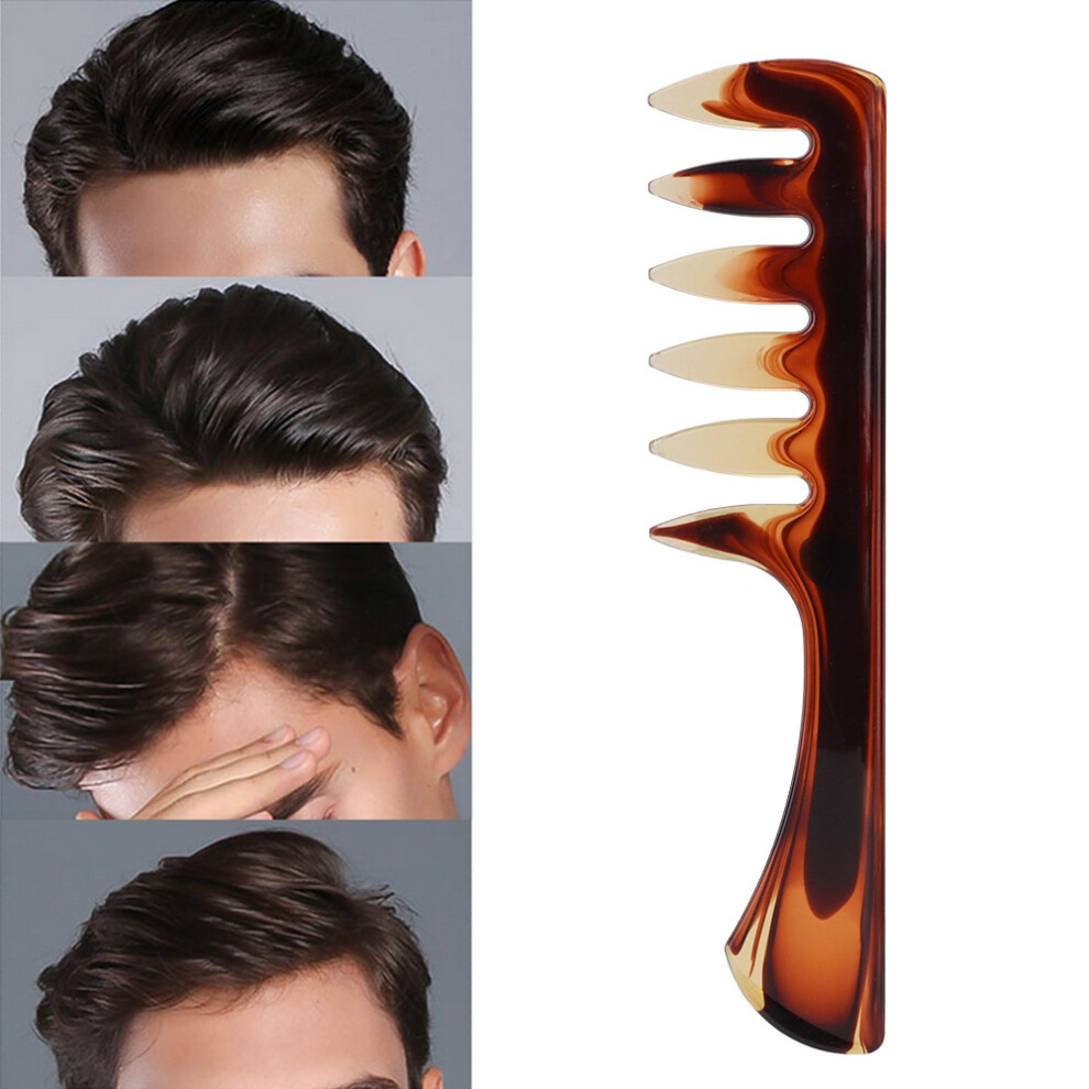 Men's Anti Static Resin Hair Comb Wide Teeth Hairdressing 2#
