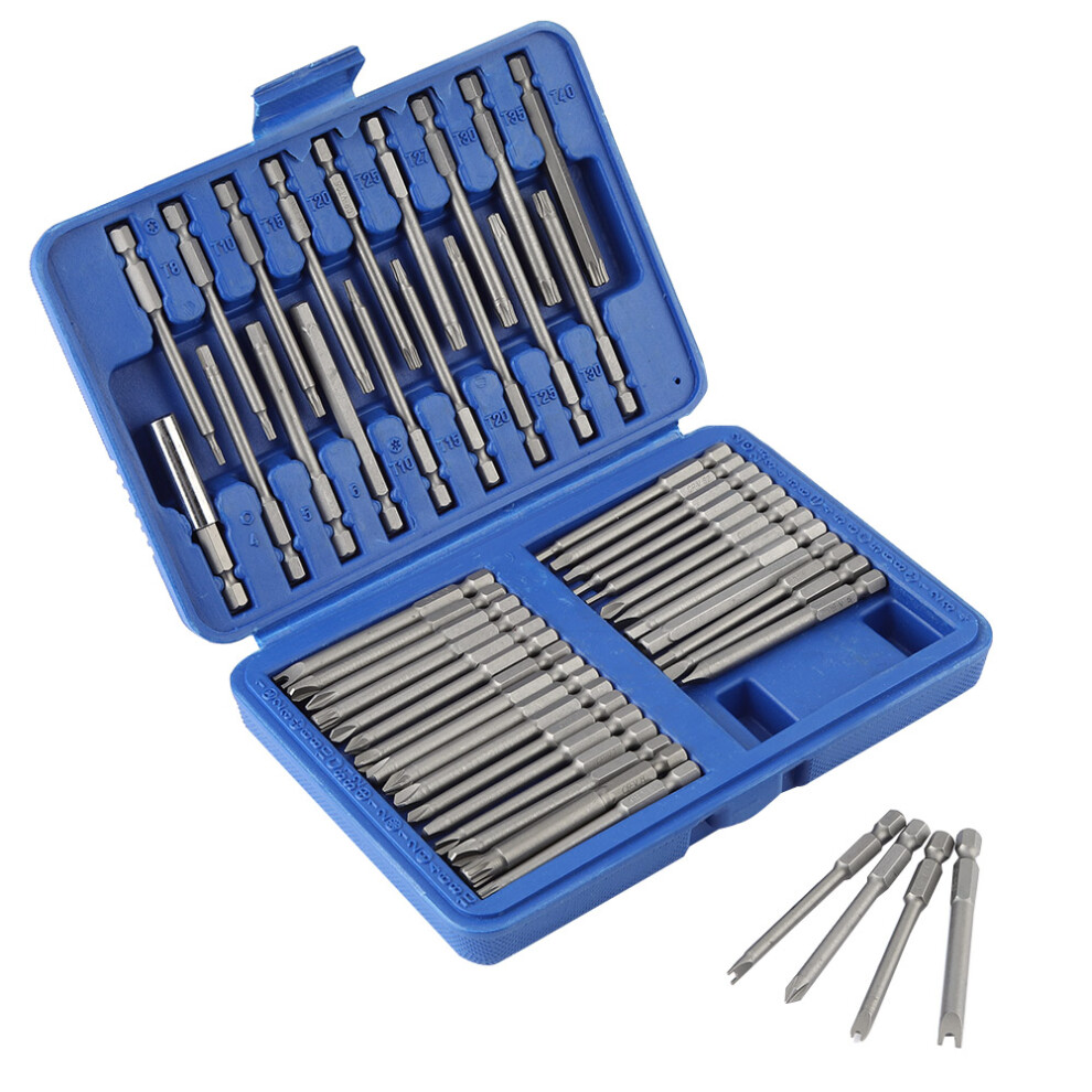 50pcs Alloy Steel Screwdriver Bits Slot Cross U