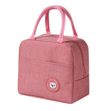 (Pink) Portable Lunch Bag for Work & Picnic