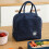 (Navy Blue) Portable Lunch Bag for Work & Picnic 1