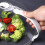 (White Handle) Microwave Splatter Cover with Handle - 50 Char 8