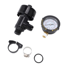 Manual Air Relief Valve for Pool Filter 24mm Thread with Pressure Gauge