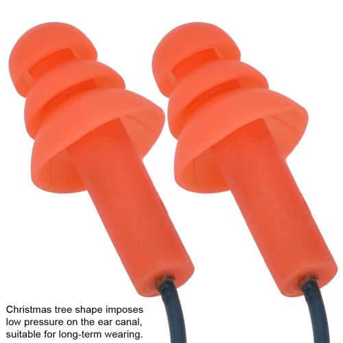 Ohrstöpsel mit Kordel 25dB Silikon 2