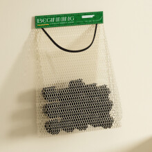 (Green) Reusable Mesh Storage Bags, Wall Mounted