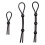 (Black 3 piece set) Lockable Cock Ring for Couples - 50 chars 2