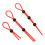 (Red 3 piece set) Locking Cock Ring for Couples - 50 Chars 2