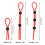(Red 3 piece set) Locking Cock Ring for Couples - 50 Chars 3