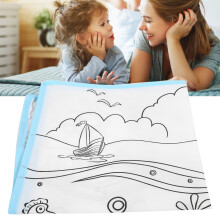 Waschbare wiederverwendbare Kinderzeichenmatte Baby Kritzelunterlage abwischbar 65cm x 45cm