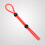 (Red 3 piece set) Locking Cock Ring for Couples - 50 Chars 4