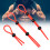 (Red 3 piece set) Locking Cock Ring for Couples - 50 Chars 7