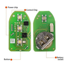 5PCS XKHY01EN Wire Remote Key Including Chip for 3+1 Buttons English Version Working with Xhorse VVDI Key Tool