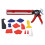 Caulking Gun Kit with Grout Scraper, Multi-Color, DIY Home Use 2
