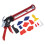 Caulking Gun Kit with Grout Scraper, Multi-Color, DIY Home Use 13